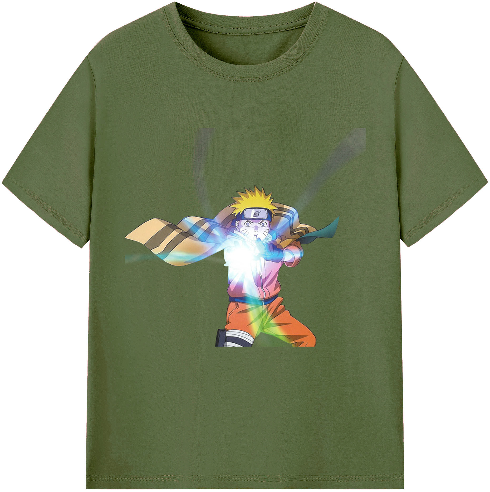 （画像用） NARUTO -ナルト- うずまき ナルト Uzumaki Naruto 綿100％半袖Tシャツ（フロントプリント）